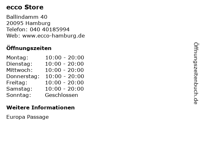 Artikel | Ecco Store, 20095 Hamburg Artikel | Ecco Store, 20095 Hamburg